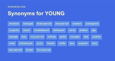young people synonyms.